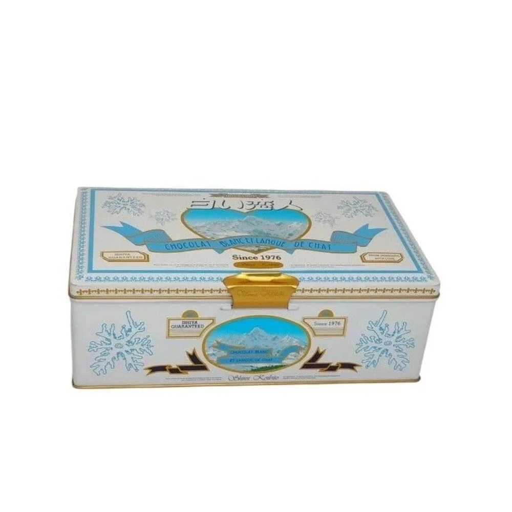 Shiroi Koibito Sakura Japan Cookie Tin Empty Souvenir Box No Cookies